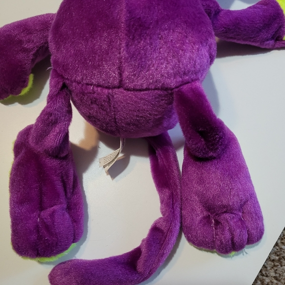 Toy Factory 2015 Floppy Monkey Plush 13" Soft Purple Glitter Eyes Stuffed Animal - Picture 6 of 7